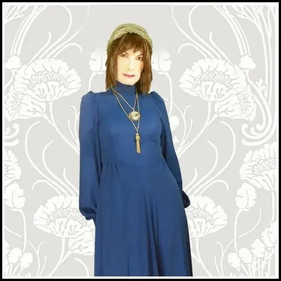 Vintage Renaissance Faire Gown Juliet Style, Woodland Goth Ren Fair VFG - Picture 5 of 14